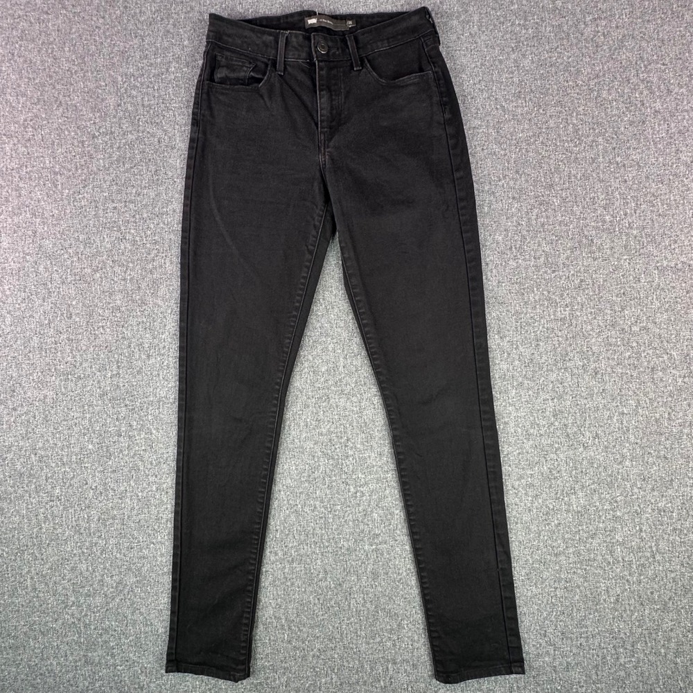 Levi's Jeans Women 26 Hi Rise Skinny Black Stretch Denim 721 Style